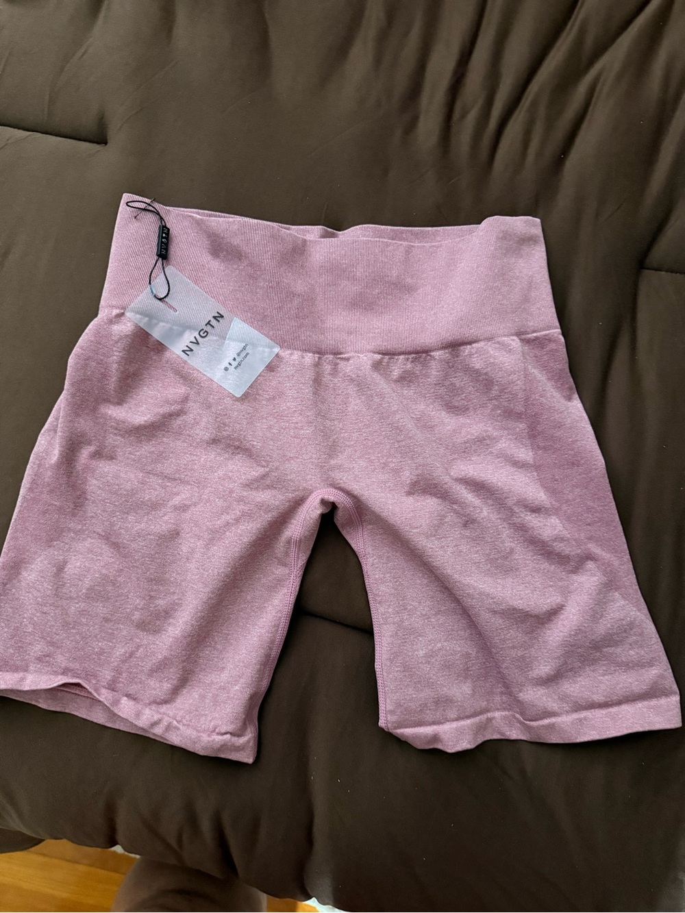 NVGTN High-Rise Dusty Pink Bike Shorts